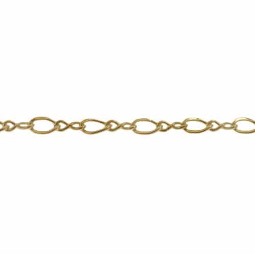 14KT Gold filled unfinished Figure 8 Cable chain, 2.2mm width.
