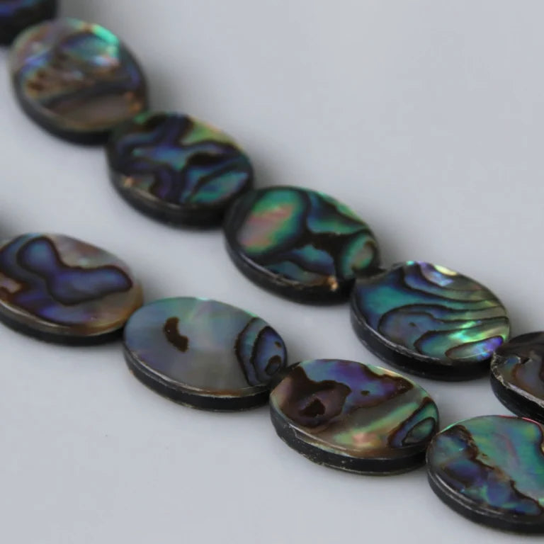 LL08-94188 Oval shape Abalone 12x16mm