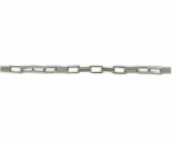 925SSB088 Sterling silver, rectangular link (2.2×1.2mm width x 0 .4mm thickness) unfinished chain.