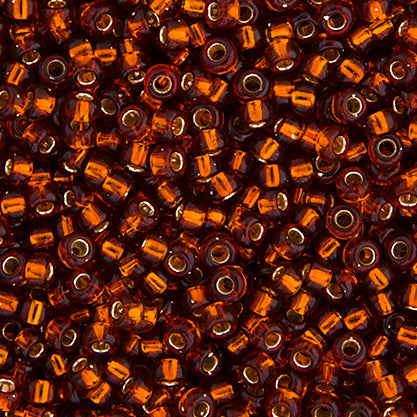 SB11 0005 Miyuki Seed Bead 11 apx.22g Dark Topaz Silver Lined