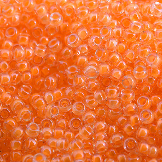 SB11 4298 Miyuki Seed Bead sz 11 Orange Luminous Neon Color Lined