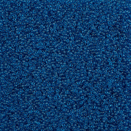 SB15 0149 Miyuki Seed Bead sz 15 Capri Blue Transparent