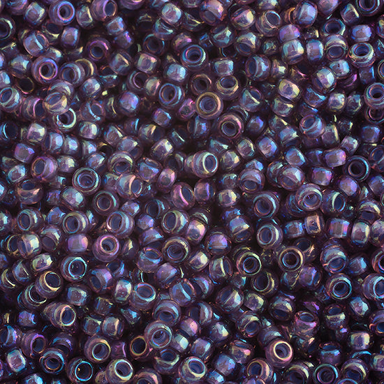 SB15 0360 Miyuki Seed Bead sz 15 Lined Light Amethyst AB