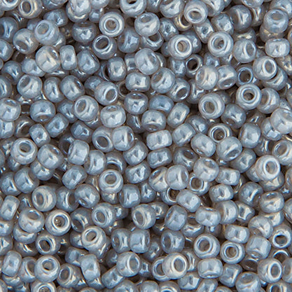 SB15 0526 Miyuki Seed Bead sz 15 Silver Grey Ceylon