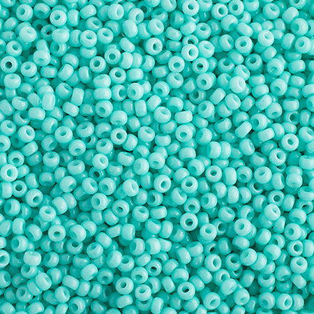 SB15 4472 Miyuki Seed Bead sz 15 Aquamarine Opaque Duracoat