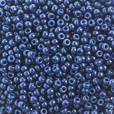 SB15 4493 Miyuki Seed Bead sz 15 Duracoat Navy Blue Dyed