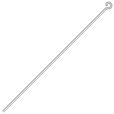 22601222 Eye Pins 2in 22ga(.025) Silver LF NF 500 pieces