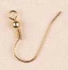 23610904 Fish Hook Earwire 18mm with Ball & Spring Gold LF NF  100 pieces