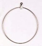 23611060 Earhoops Round with loop 51mm Nickel Color LF NF 100 pieces