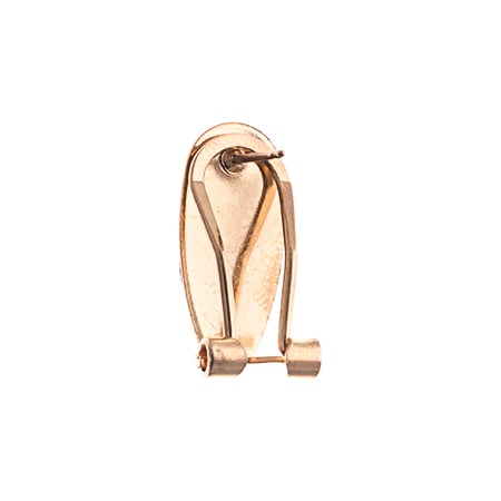 26002000-117 Fingernail Earring 10x20mm (2pr) Gold