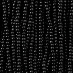 44O1109S Czech Preciosa Ornela sz 11/0 Opaque Black