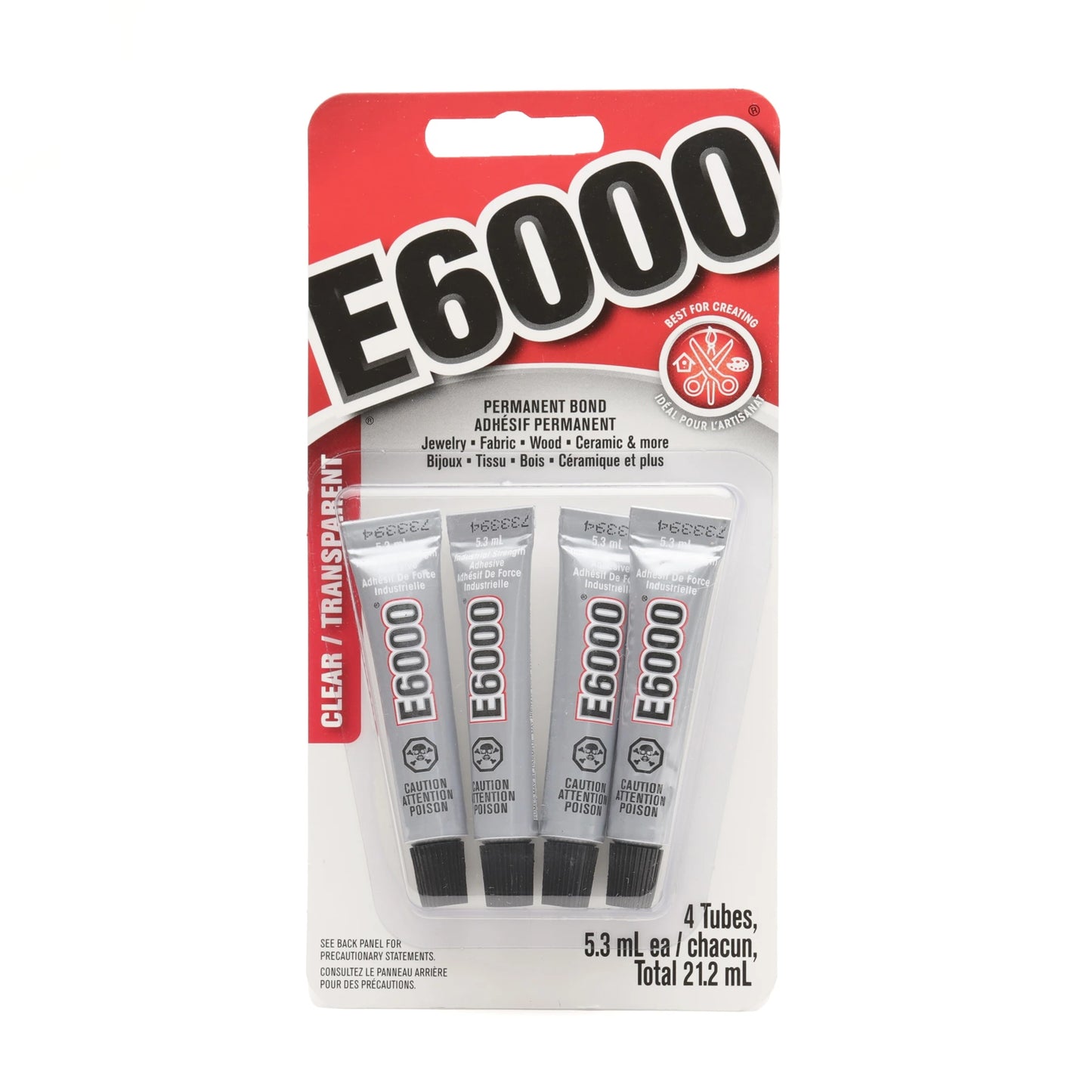 48-73 E6000 Glue Mini 4 pack – Transparent (5.3ml)