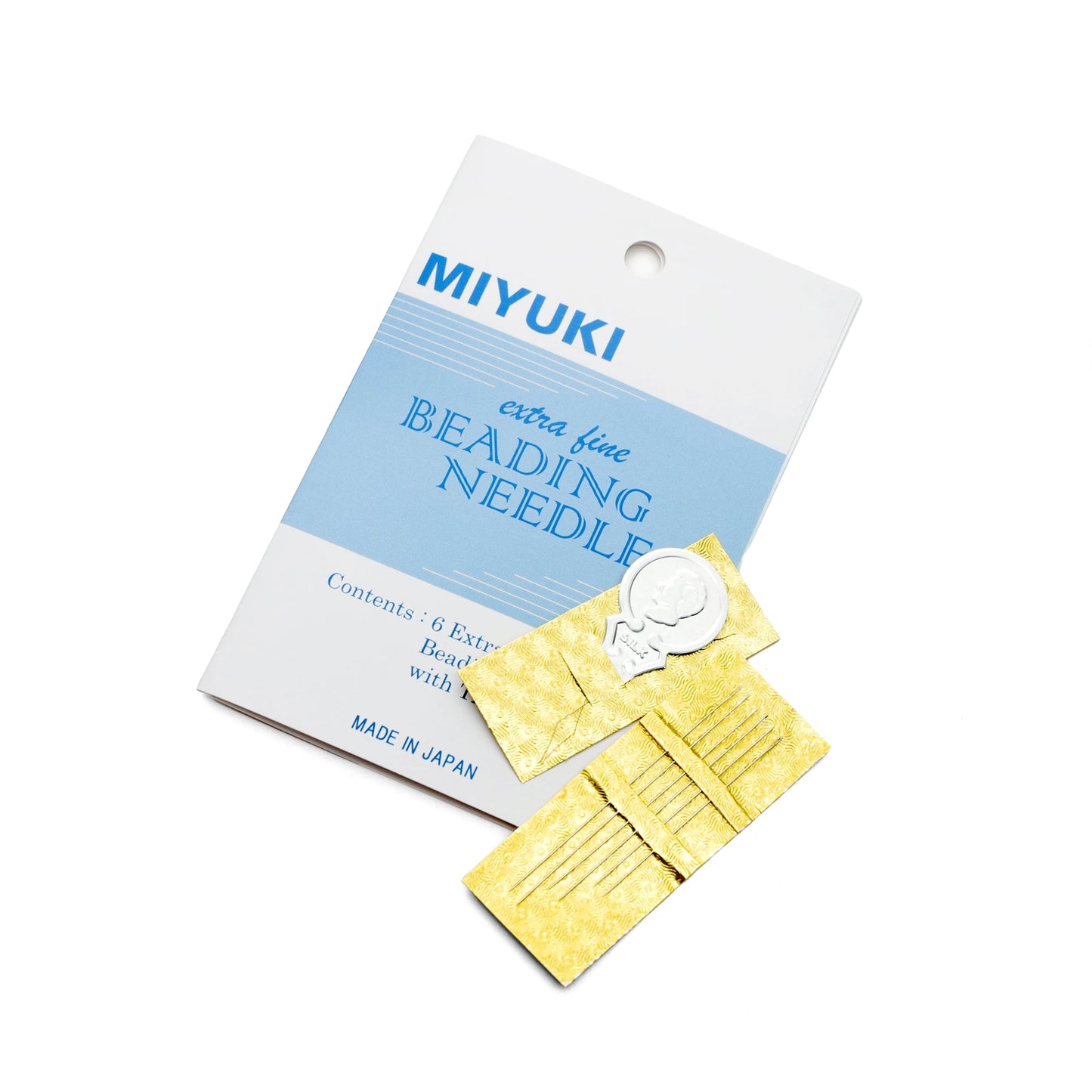 485301 Miyuki Extra Fine Beading Needles (6 needles & threader pack)
