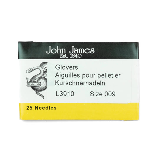 485517  John James Glovers Leather needles size 9