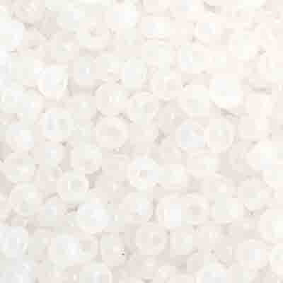 66401012B Czech Seed Bead 11 Opaque White Opal 250g