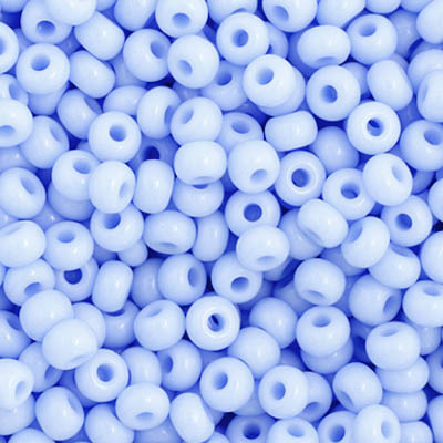 66401025B Czech Seed Bead 11 Opaque Powder Blue 250g