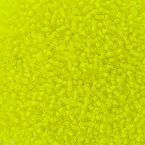 66401500B Czech Seed Beads 11 Crystal C L Neon Yellow 250g