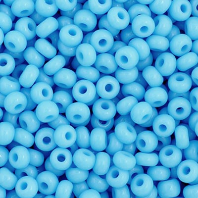 66434907B Czech Seed Bead 11 Opaque Light Blue 250g