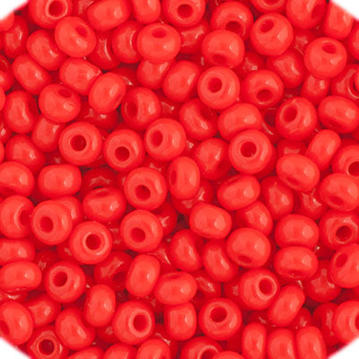66434912B Czech Seed Bead 11 Opaque Light Red 250g