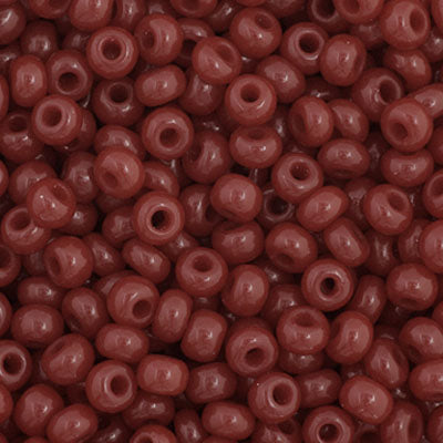 66434915B Czech Seed Bead Opaque Cranberry 250g