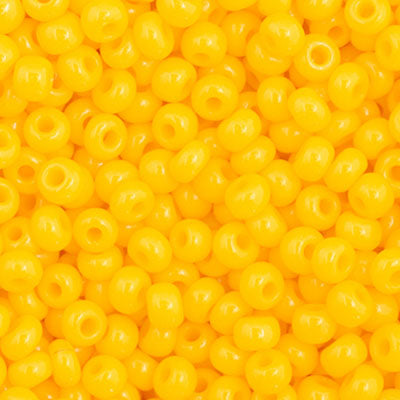 66434917B Czech Seed Bead 11 Opaque Golden Yellow