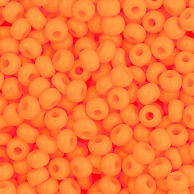 66434918B Czech Seed Bead 11 Opaque Light Orange