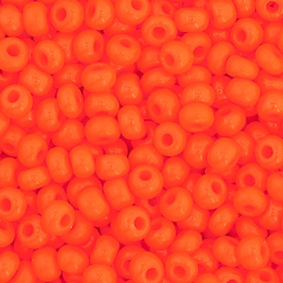 66434919B Czech Seed Bead 11 Opaque Orange 250g
