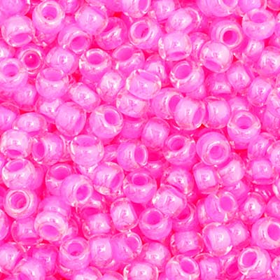 66434993B Czech Seed Bead 11 Color Lined Rose 250g