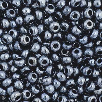 66435027B Czech Seed Bead 11 Metallic Gunmetal 250g
