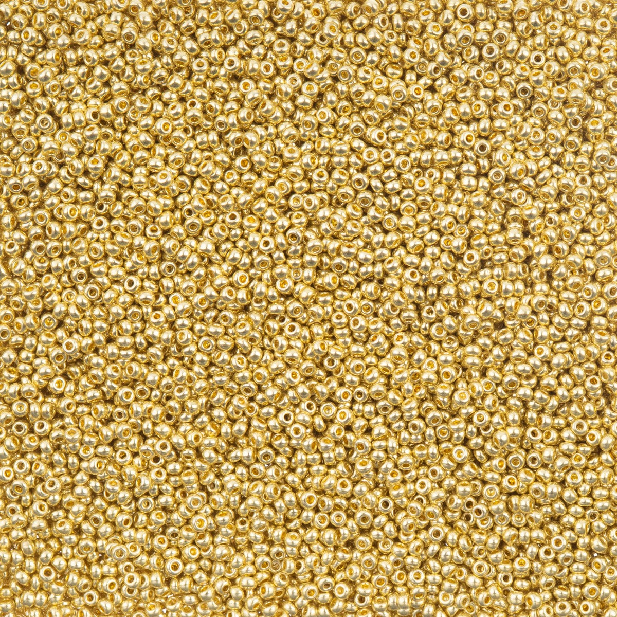 66440000B Czech Seed Bead 11 Metallic Light Gold SOLGEL 250g
