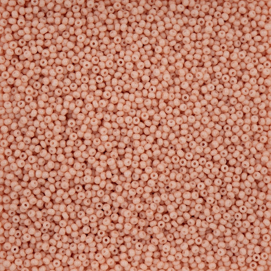 66440009B Czech Seed Bead 11 Light Orange Chalk Dyed Solgel 250g