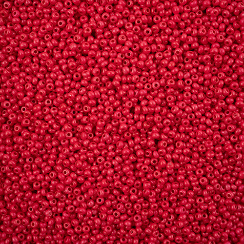 66443115B Czech Seed Bead 11 Terra Intensive Red 250g