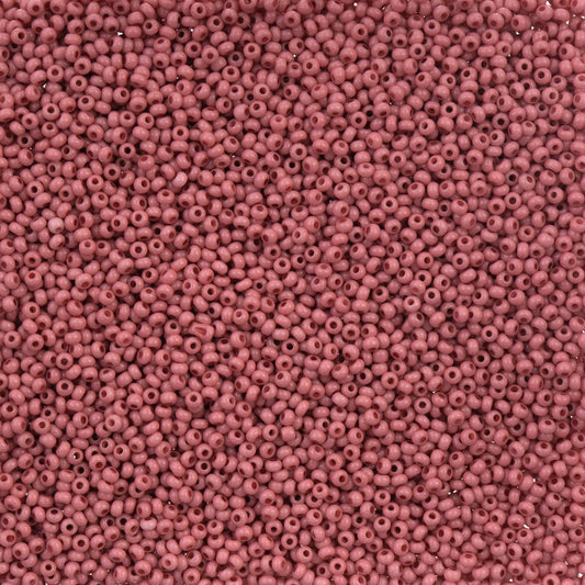 66443238B Czech Seed Bead 11 Dark Pink Chalk Dyed Solgel 250g
