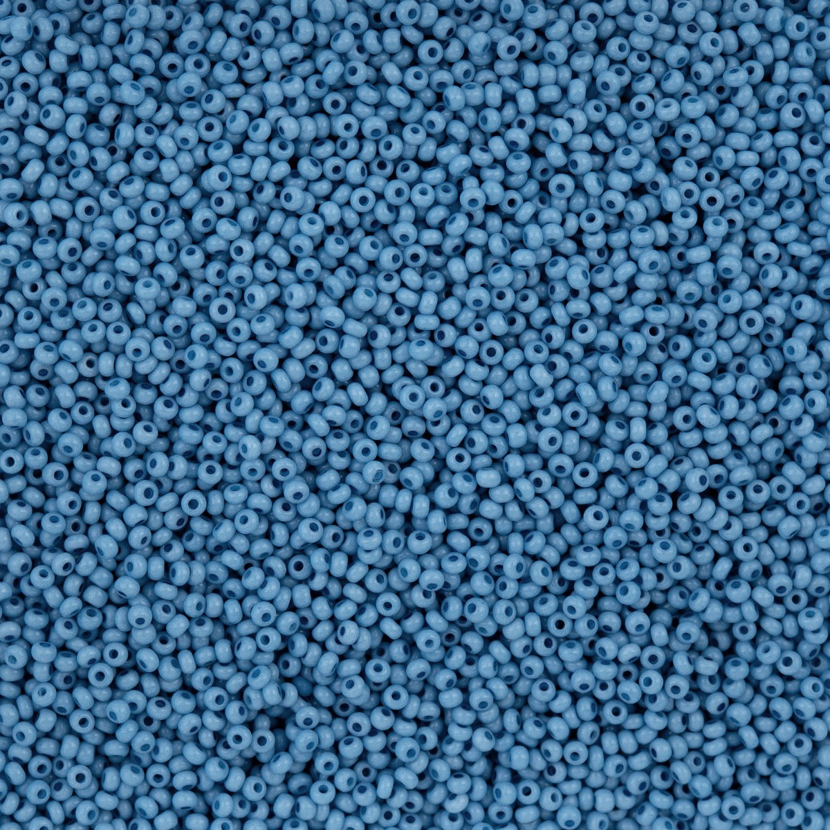 66443244B Czech Seed Bead 11 Blue Chalk Dyed Solgel 250g