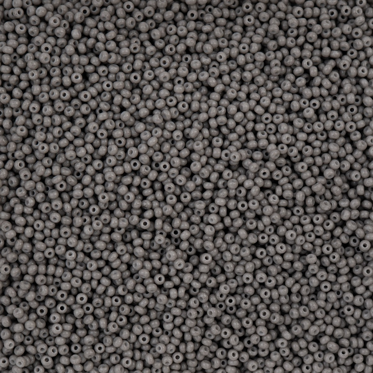 66443255B Czech Seed Bead 11 Grey Chalk Dyed Solgel 250g