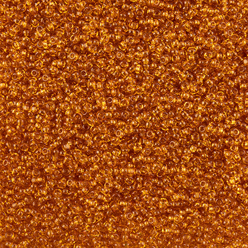 66637002L Czech Seed Bead 11 Cut Transparent Topaz 100g