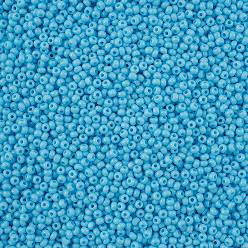 66637020L Czech Seed Bead 11 Cut Opaque Light Blue 100g