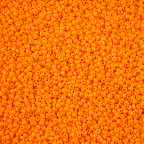 66637029L Czech Seed Bead 11 Cut Opaque Light Orange 100g