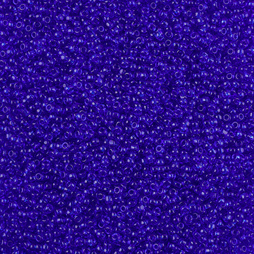 66637067L Czech Seed Bead 11 Cut Transparent Medium Blue 100g