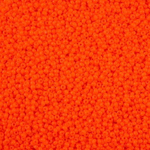 66637078L Czech Seed Bead 11 Cut Opaque Orange 100g