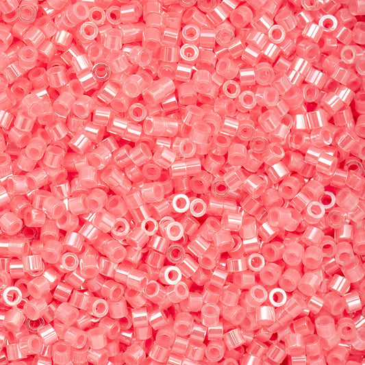 697cy11-1016 Cylin Bead  sz 11 25g Bag Rose-Pink AB Lined