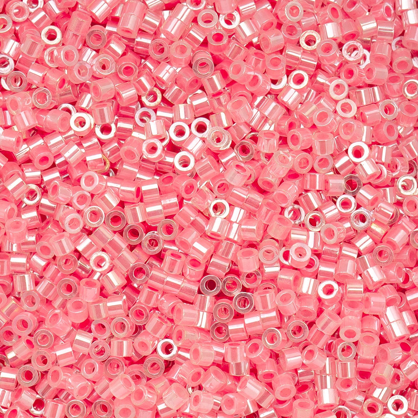 697cy11-1028 Cylin Bead sz 11 25g Bag Crystal Rose Lined Ceylon