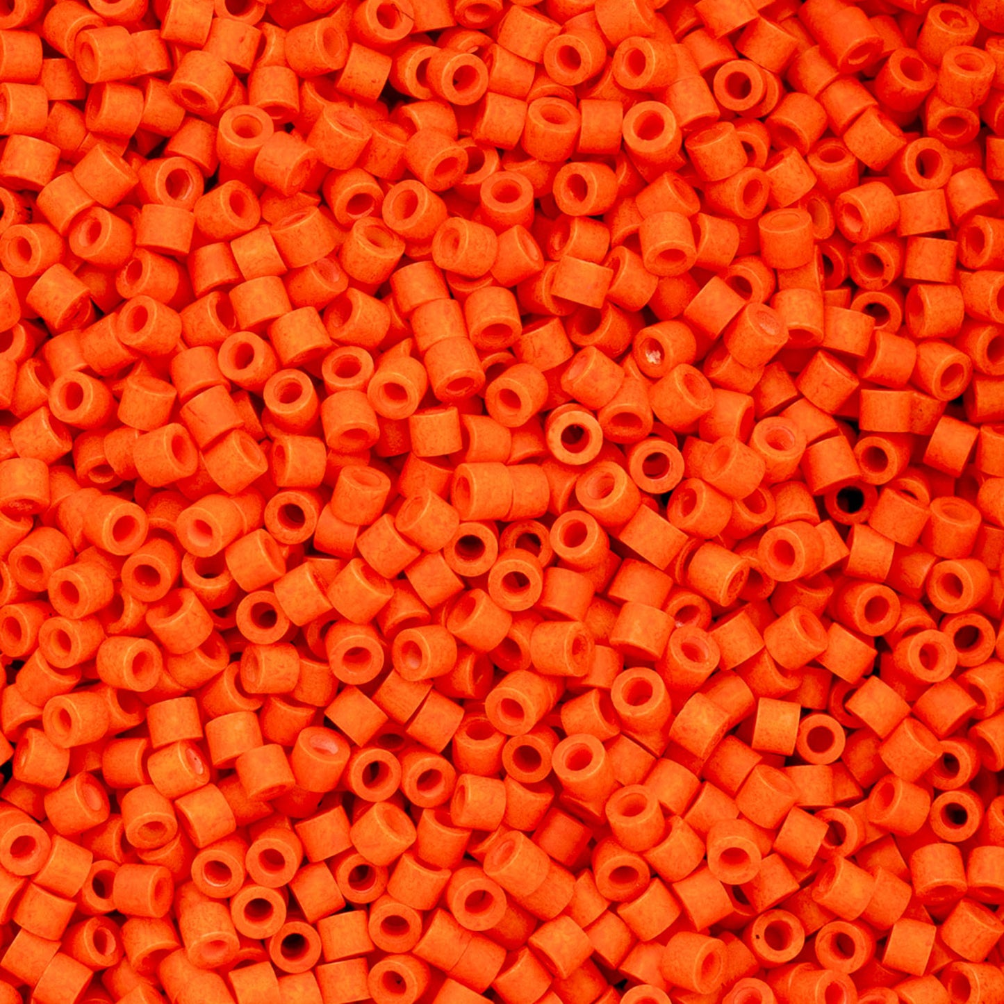 697cy11-1067 Cylin Bead sz 11 25g Bag Opaque Orange Matt