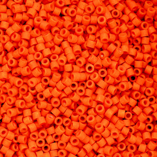 697cy11-1067 Cylin Bead sz 11 25g Bag Opaque Orange Matt