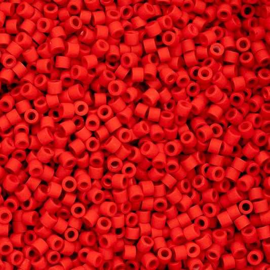 697cy11-1071 Cylin Bead 11 25g Bag Red Vermillion Matte