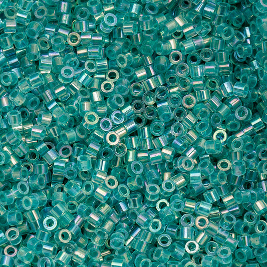 697cy11-1082 Cylin Bead 11 25g Bag Transparent Teal Caribbean AB