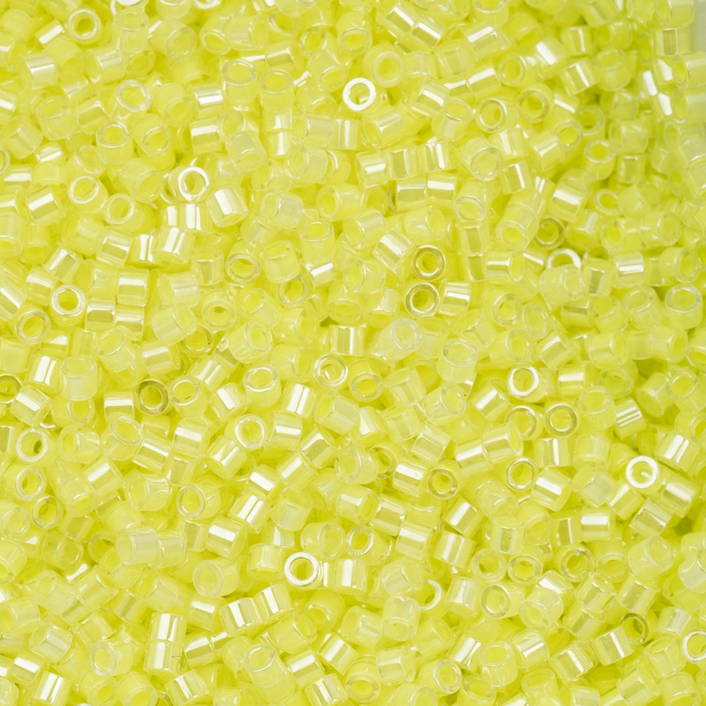 697cy11-1095 Cylin Bead sz 11 25g Bag Limeade Yellow Neon Color