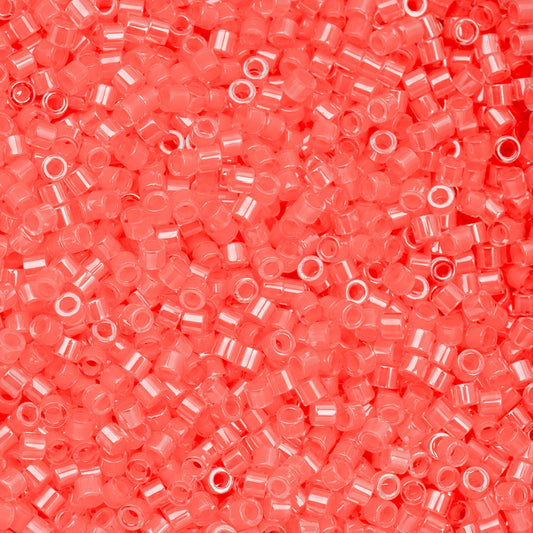 697cy11-1096 Cylin Bead sz 11 25g Bag Coral Neon Color