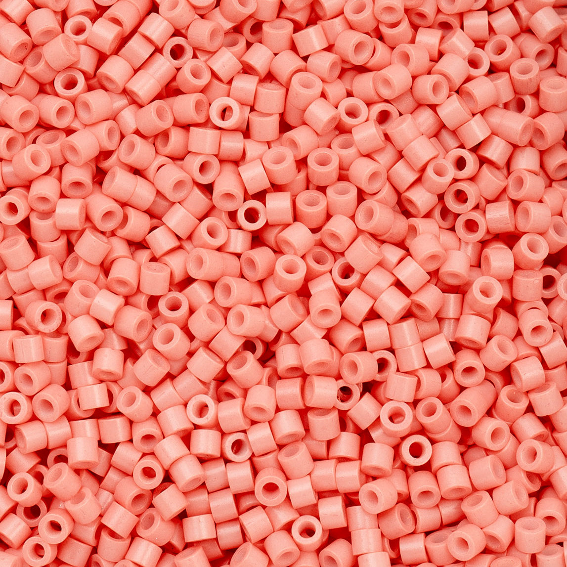 697cy11-1100 Cylin Bead sz 11 25g Bag Opaque Soft Coral Pink