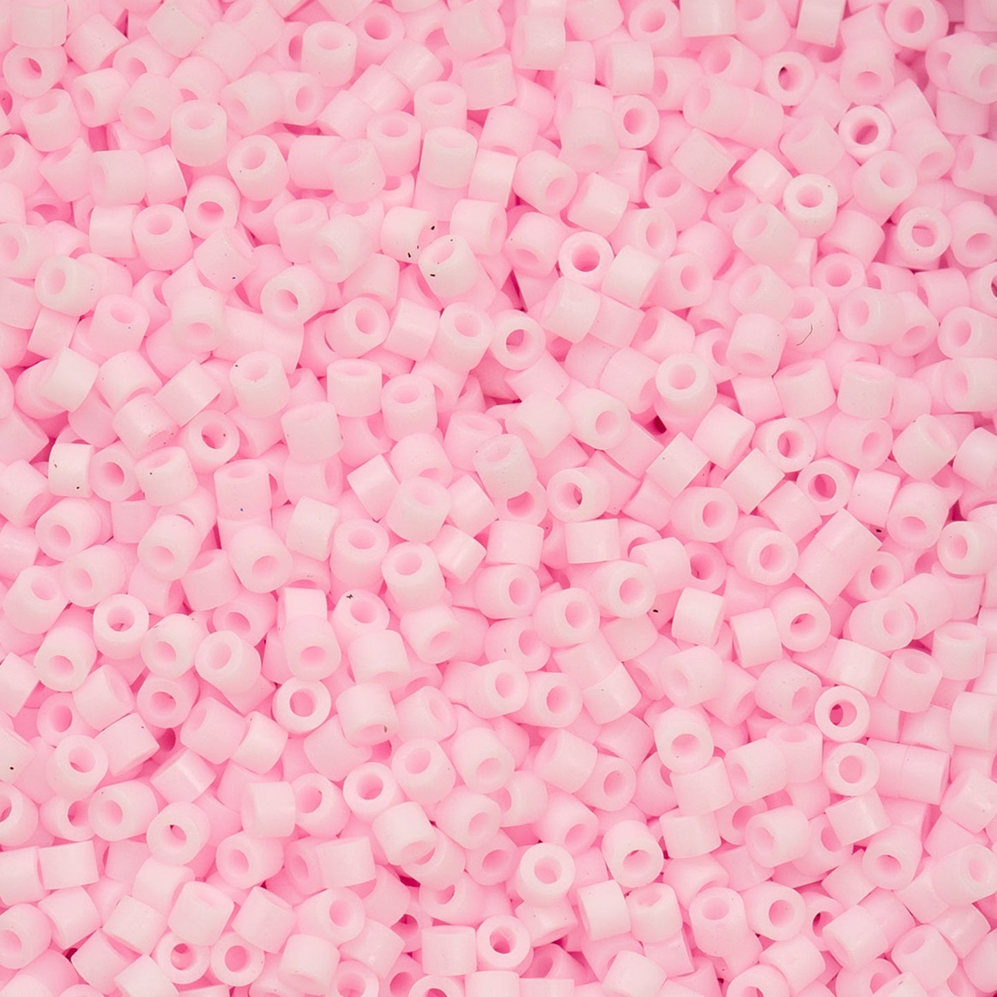 697cy11-1160 Cylin Bead sz 11 25g Bag Matte Macaron - Pink